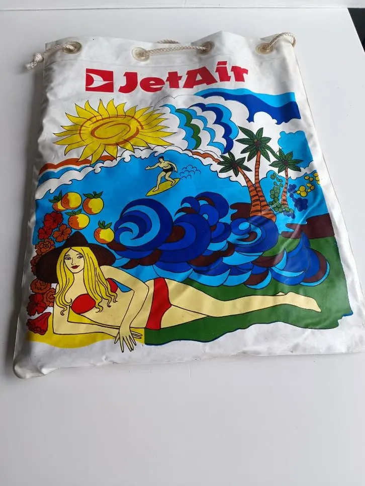 Matelas gonflable vintage Jet Air pour piscine — photo 1