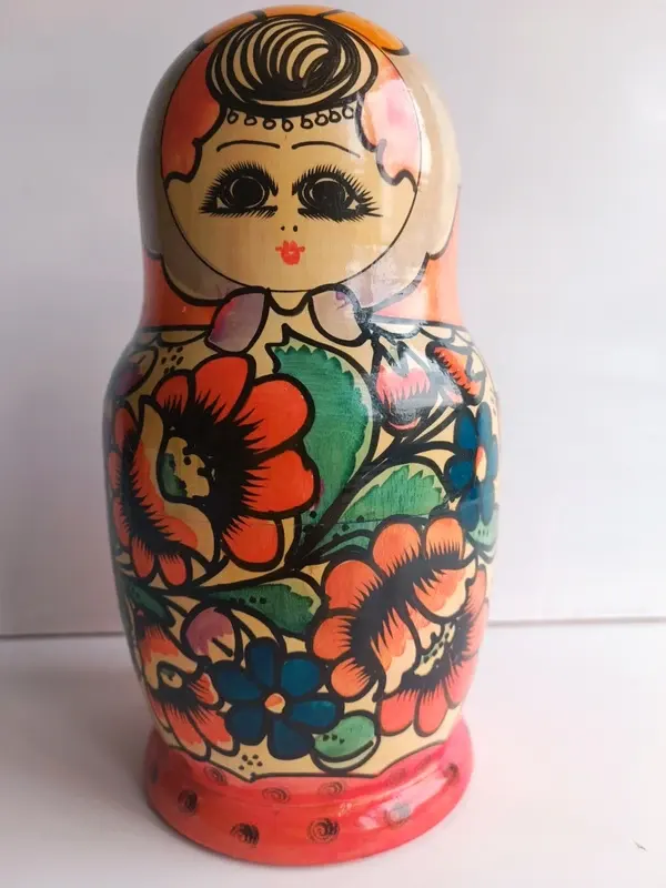 Matriochkas Russes Bois Peint Main