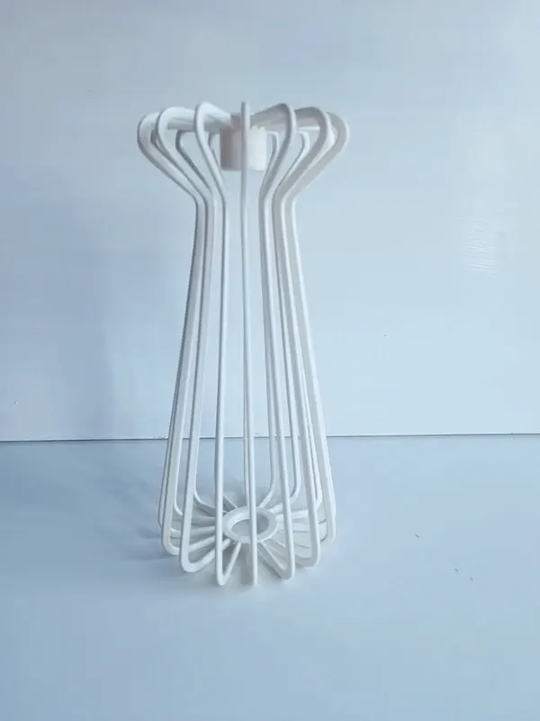 Bougeoir vintage TRÅDIG par Ehlén Johansson pour IKEA - Métal Blanc (Années 90)