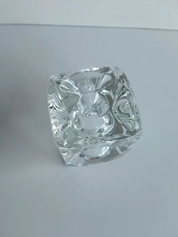 Bougeoir Cristal Bohème Rudolf Jurnikl Rudolfova 1960 — photo 1