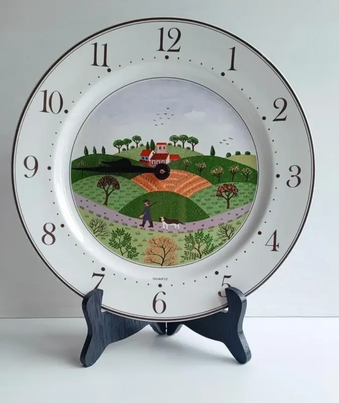 Horloge murale Villeroy & Boch décor naïf — photo 1