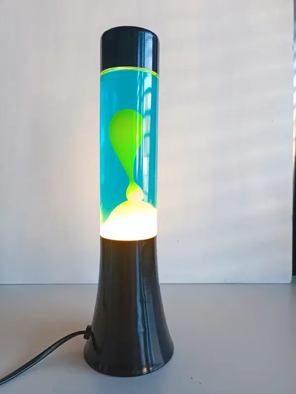 Lampe à lave rétro FISURA 30 cm – Bleu et Vert Fluo (Excellent état) — photo 1
