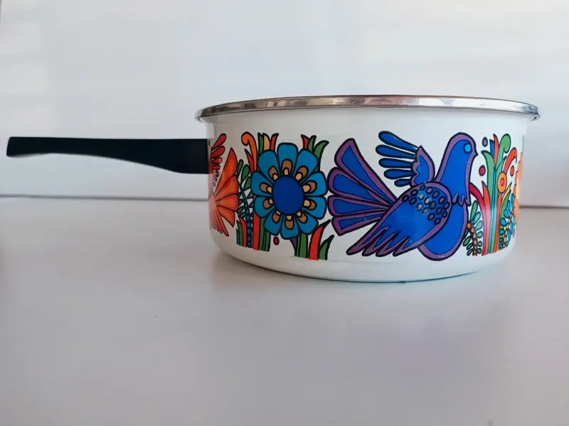 Casserole Vintage décor Villeroy & Boch –Acapulco (Années 70)