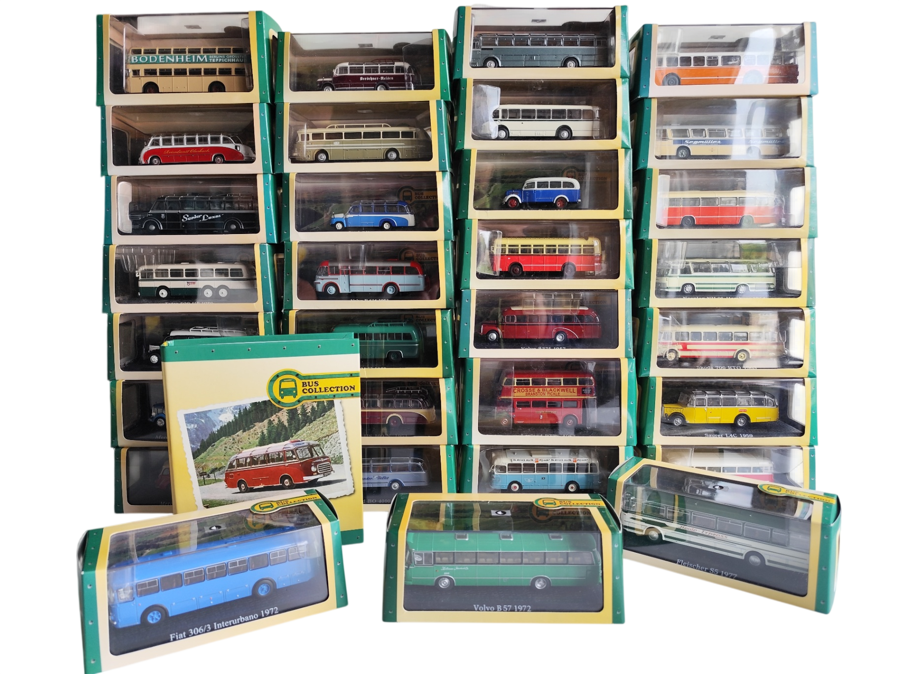 Collection complète 31 bus miniatures Atlas 1:72 fascicules