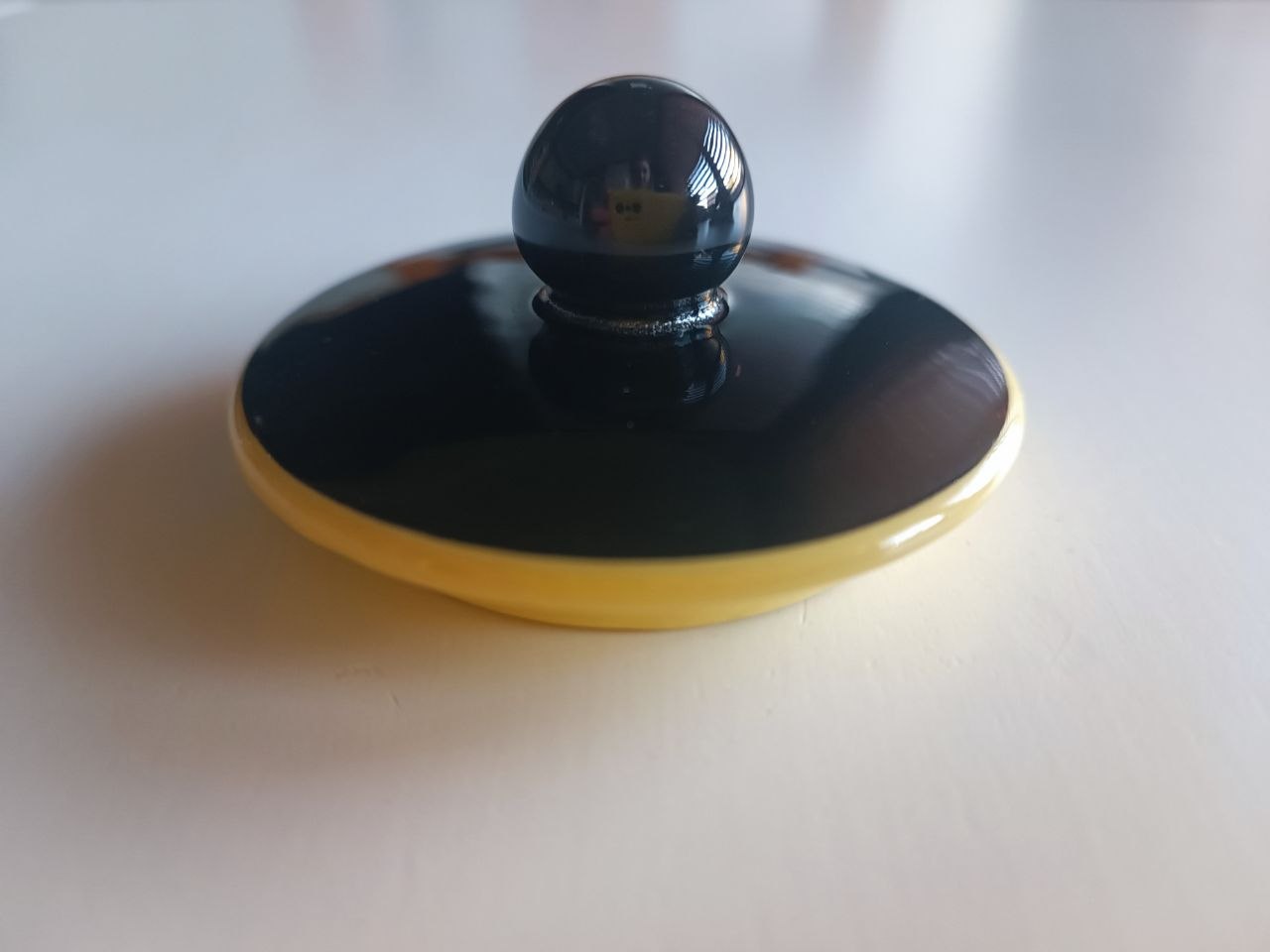 Couvercle de sucrier Villeroy & Boch Biarritz, noir et jaune — photo 1